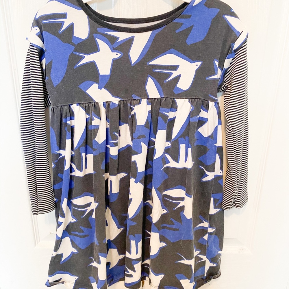 Blue and White Tea Dress, Cotton